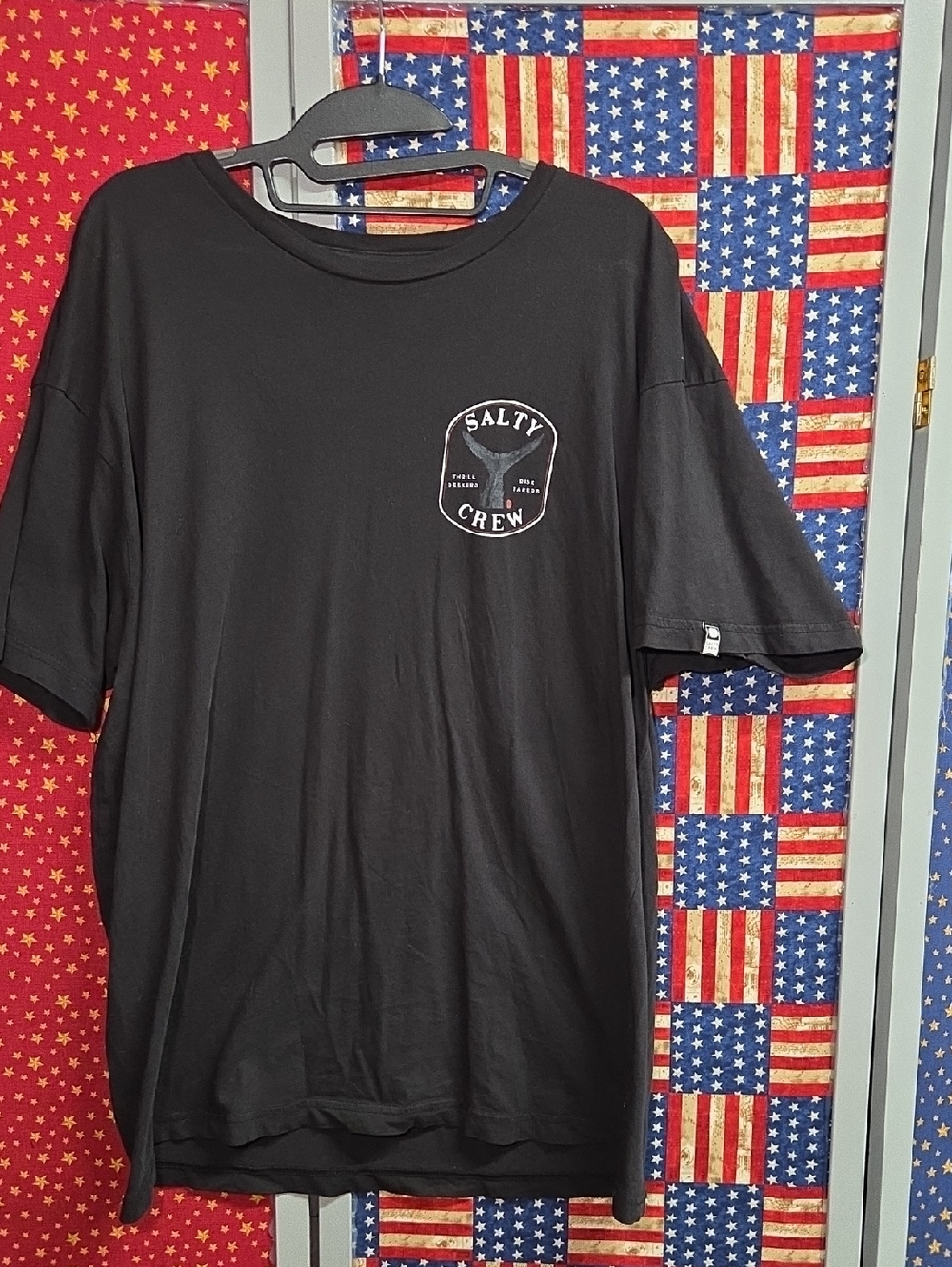Salty Crew Black Short-Sleeve Logo Tee
